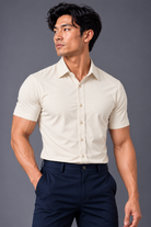 WRLD | PERFORMANCE S/S SHIRT | LIGHT BEIGE