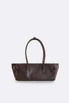 AESTHETIC PLEASURE | Rocco Baguette Bag Ostrich Brown