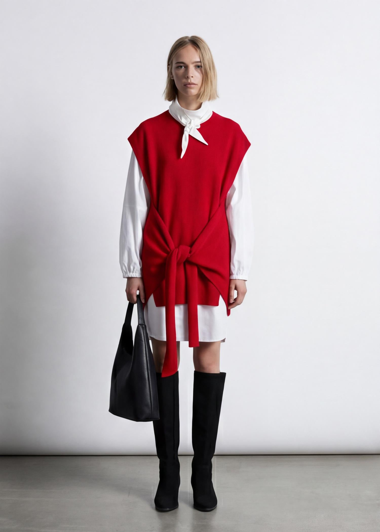 LAYERPLAN | Alba Wool Tie Vest Top