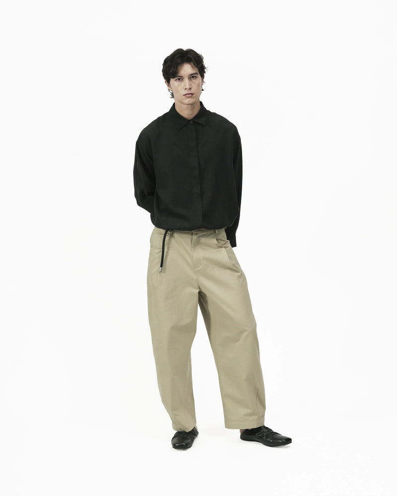 GRAYE | Fluid Knot Shirt - Black