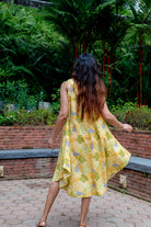 NIMBU | Hanna Yellow Women's U Cut Dress in Flex Cotton Free Size