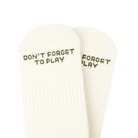 TALKING TOES | Playful Fox Athletic Sock | Cream