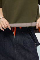 3EIGHTH | SOKKO Zip Tee in Olive Fig