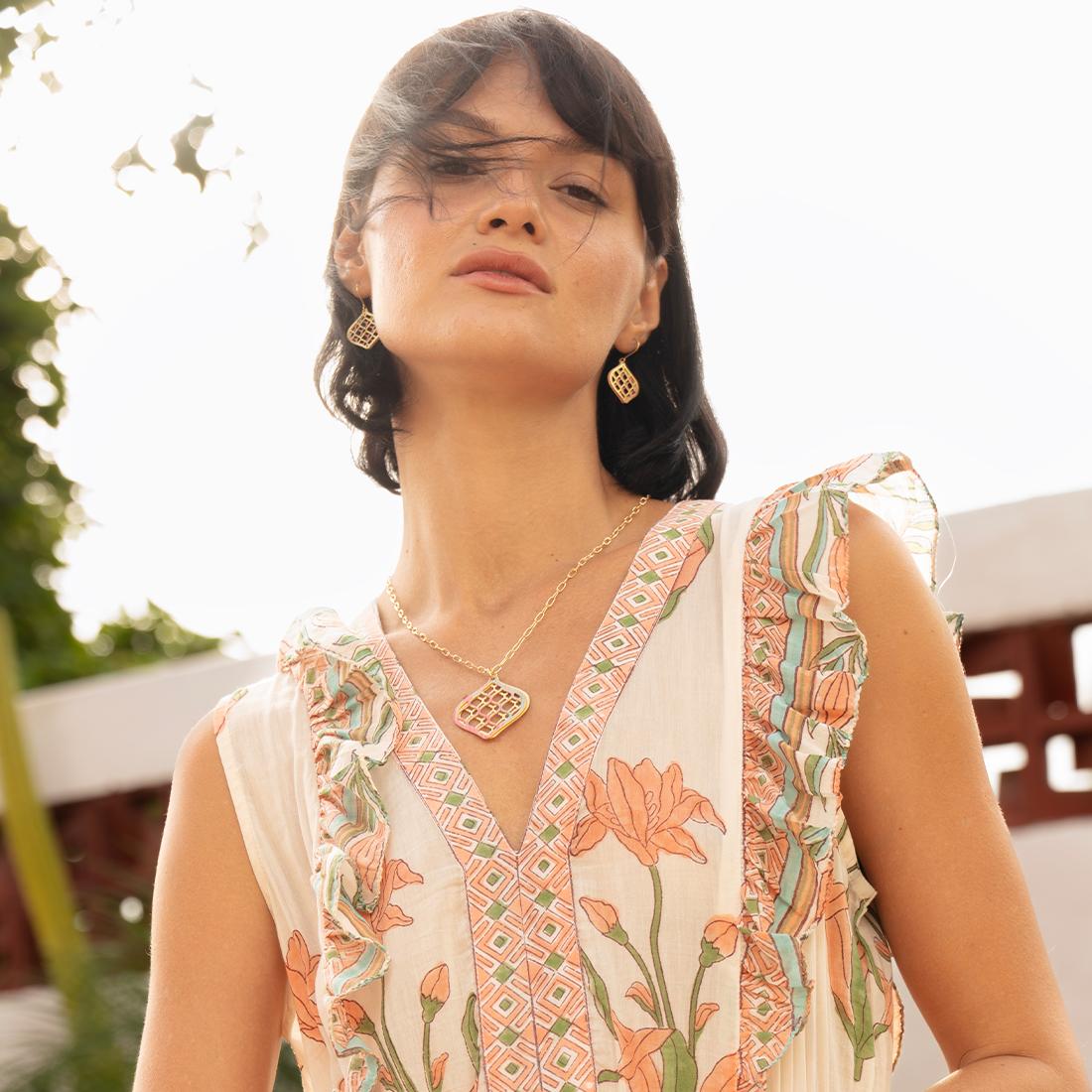 EMBRACE JEWELLERY | Woven Leaves Earrings