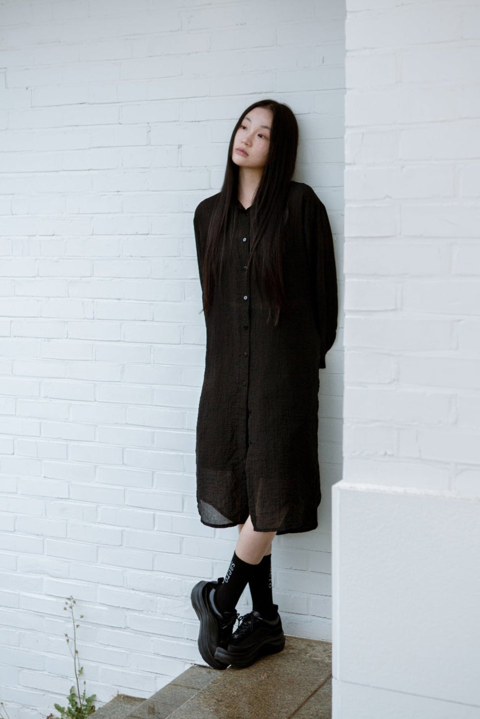 SAERO COLLECTIVE | Oreum Shirt V. 1 [Long Ver.] | Black