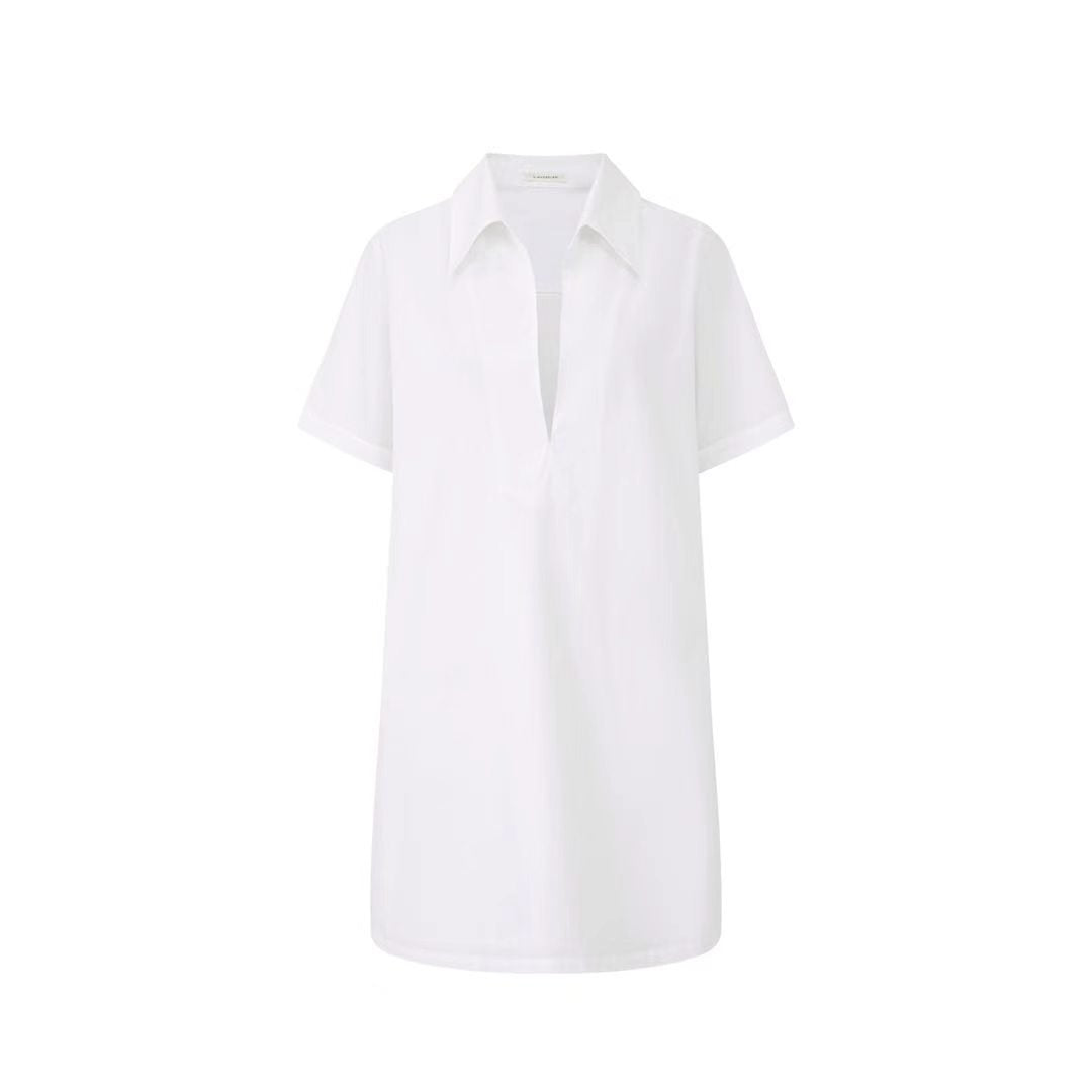 LAYERPLAN | Arden V-Neck Shirt Dress