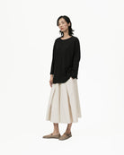 GRAYE | Offset Drape Pullover