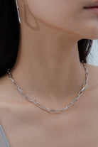 SAERO COLLECTIVE | Hayan Link Necklace | Rhodium