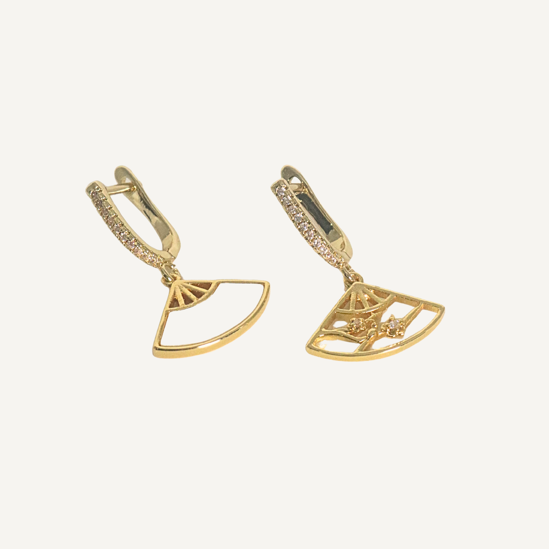 THE ANTECEDANT STORE | E - Asymmetrical Fan Shape Earrings