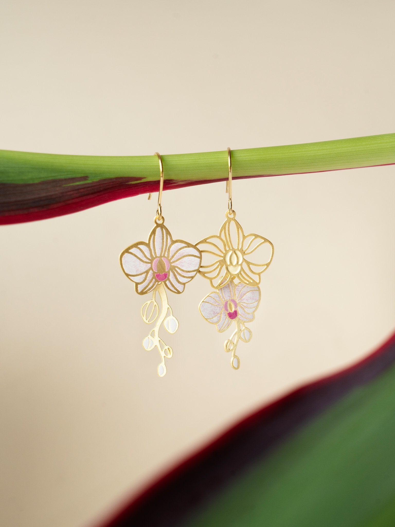 EMBRACE JEWELLERY | White Orchid Earrings