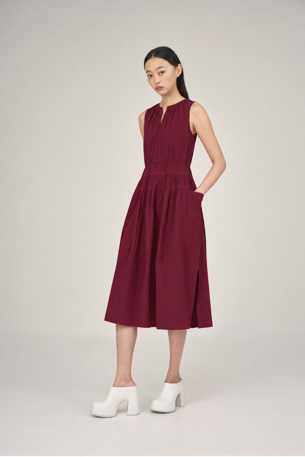 SABRINAGOH | Ashe Dress Burgundy