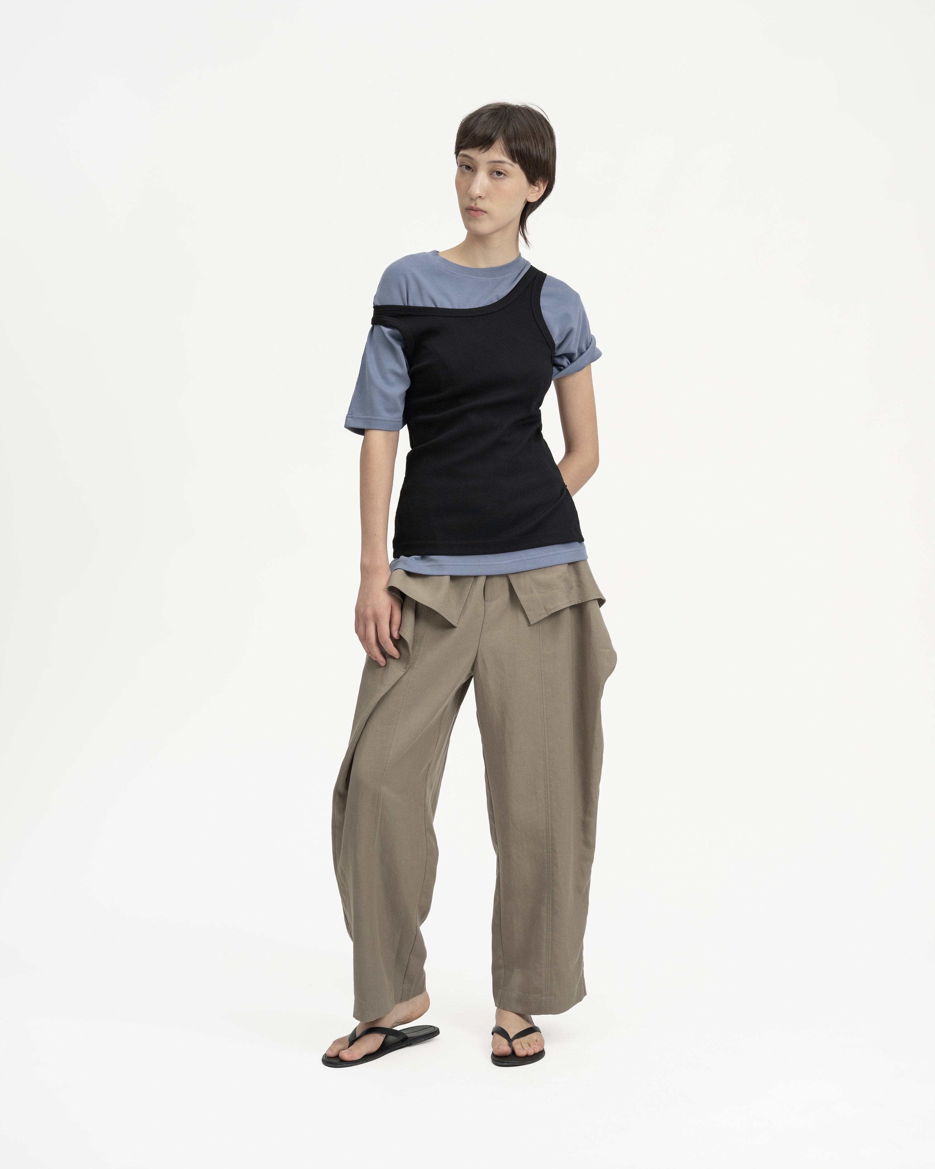 GRAYE | Cupro Signature Tee | Court Blue