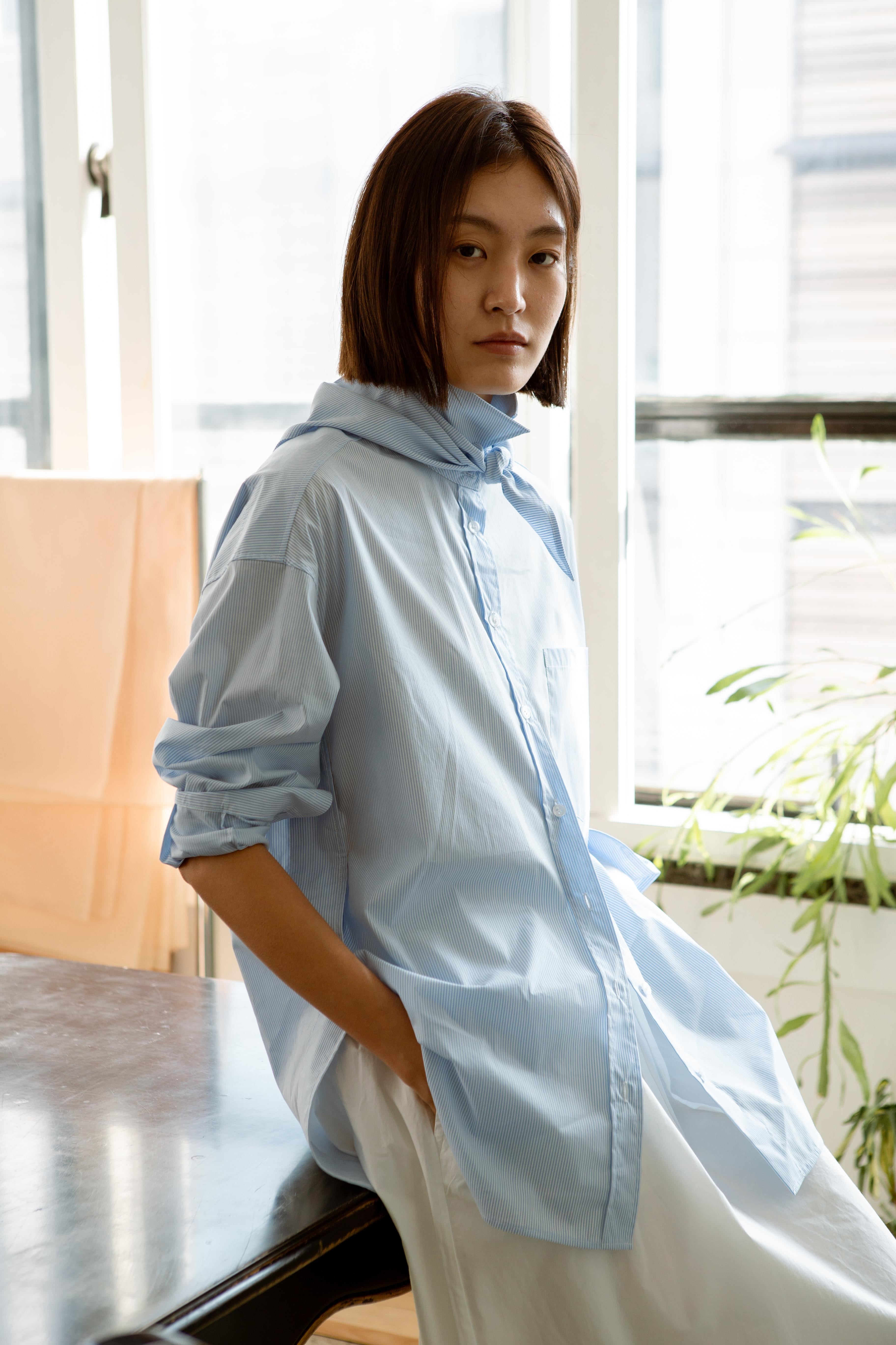 LAYERPLAN | Mira Embroidered Striped Cotton Three-Piece Set