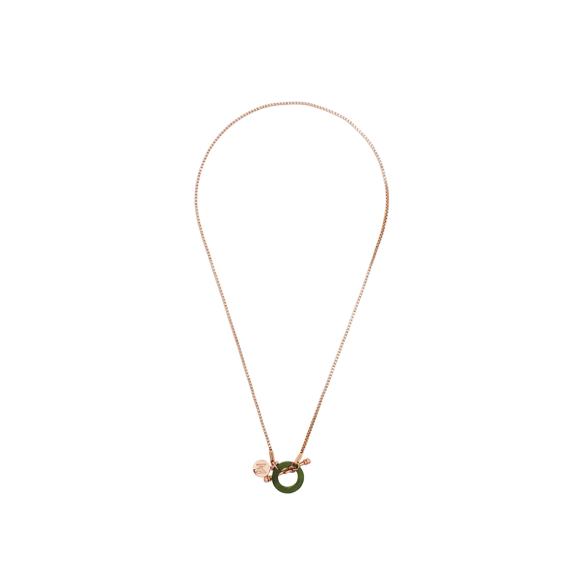 MARILYN TAN JEWELLERY | Nephrite Green Jade Toggle Pendant Necklace