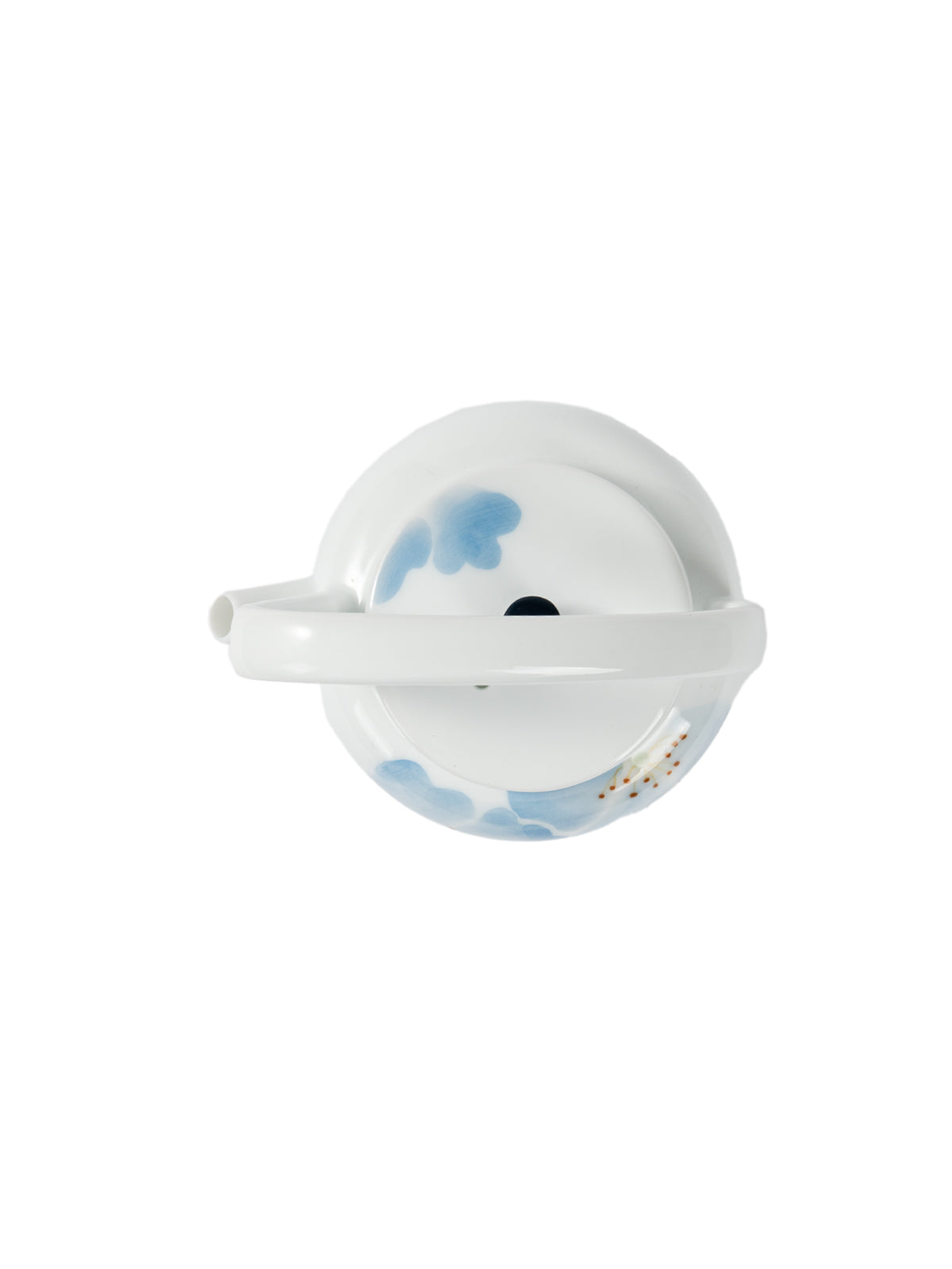 CRAFILAB | Blue Begonia & Slanted Handle Teapot