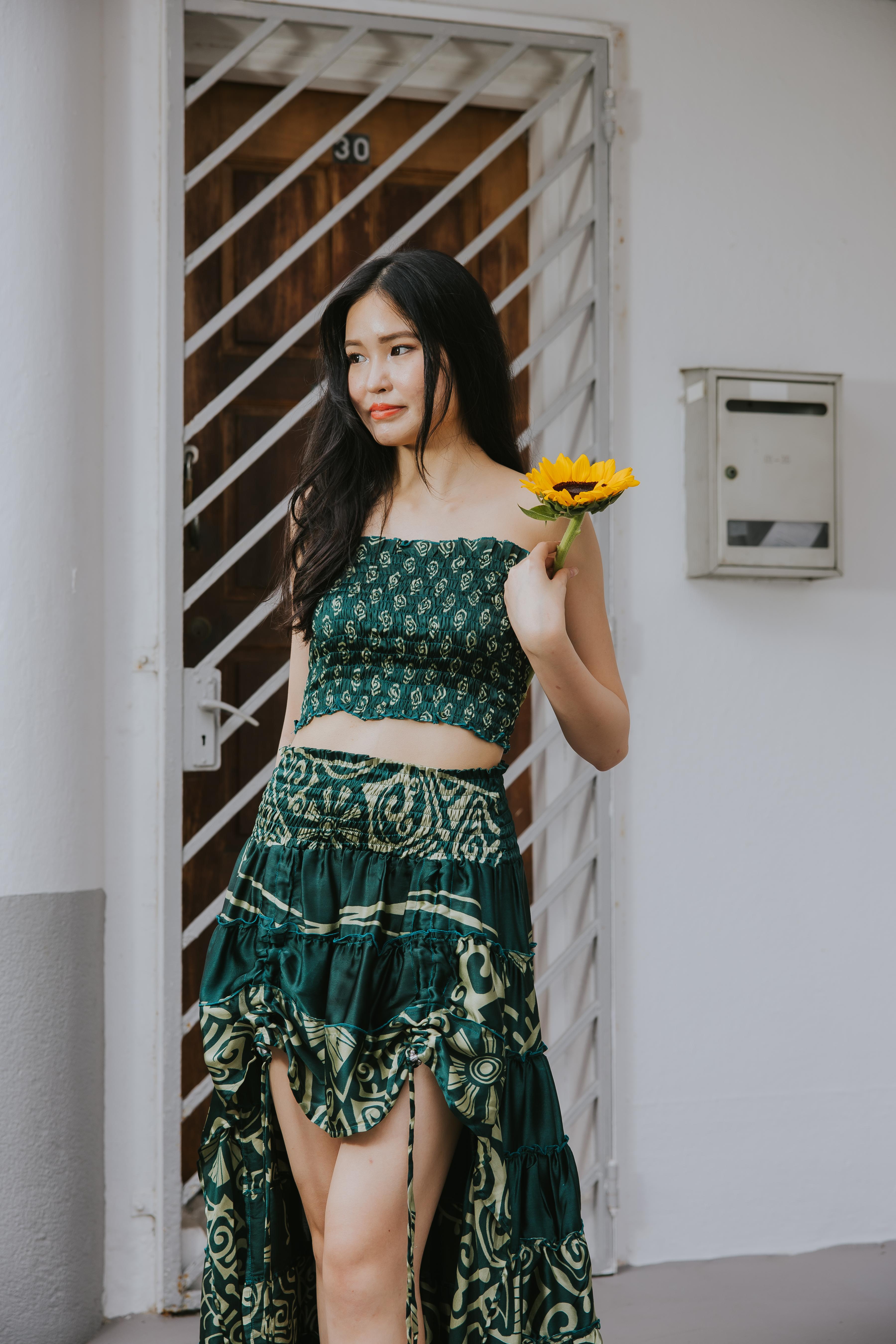 RAJA RANI | Modal Silk Tube Top & Skirt Set