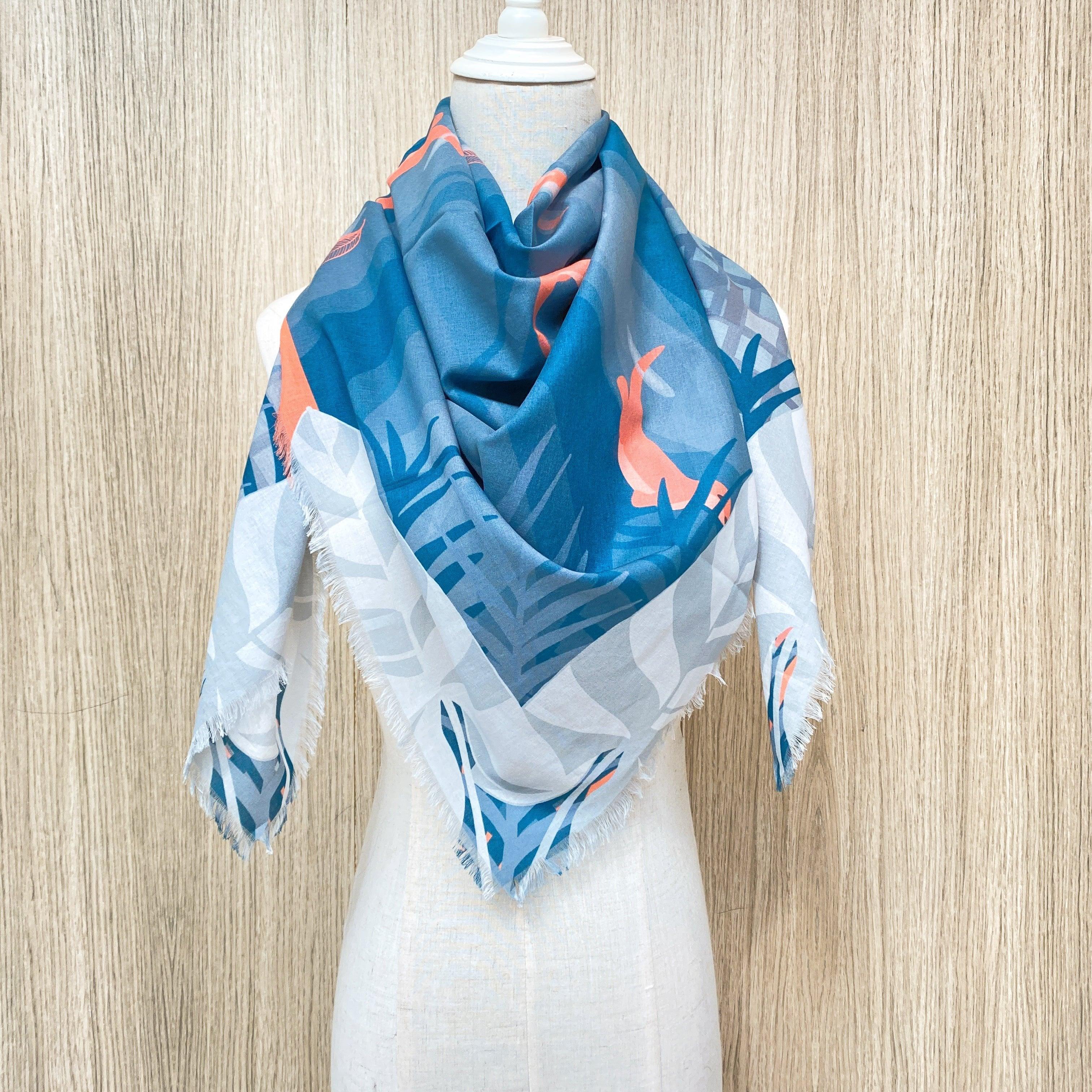 BINARY STYLE | Playful Otters 115x115cm Square Scarf