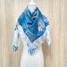 BINARY STYLE | Playful Otters 115x115cm Square Scarf
