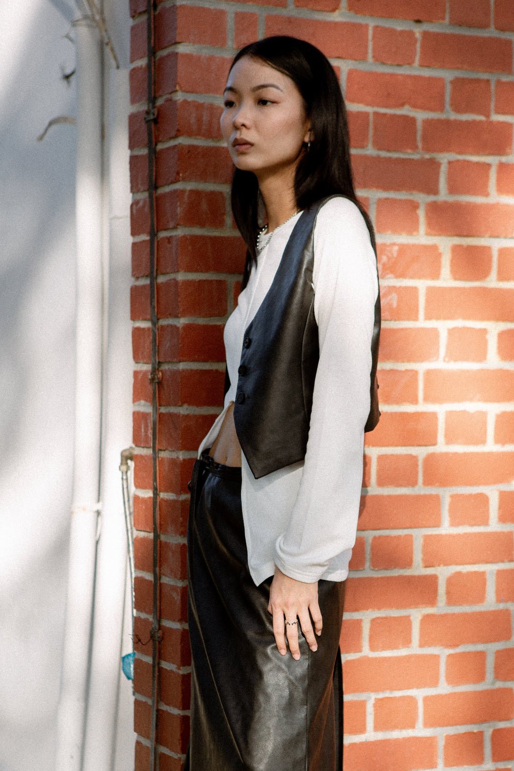 SAERO COLLECTIVE | Split Layer Top | Ivory