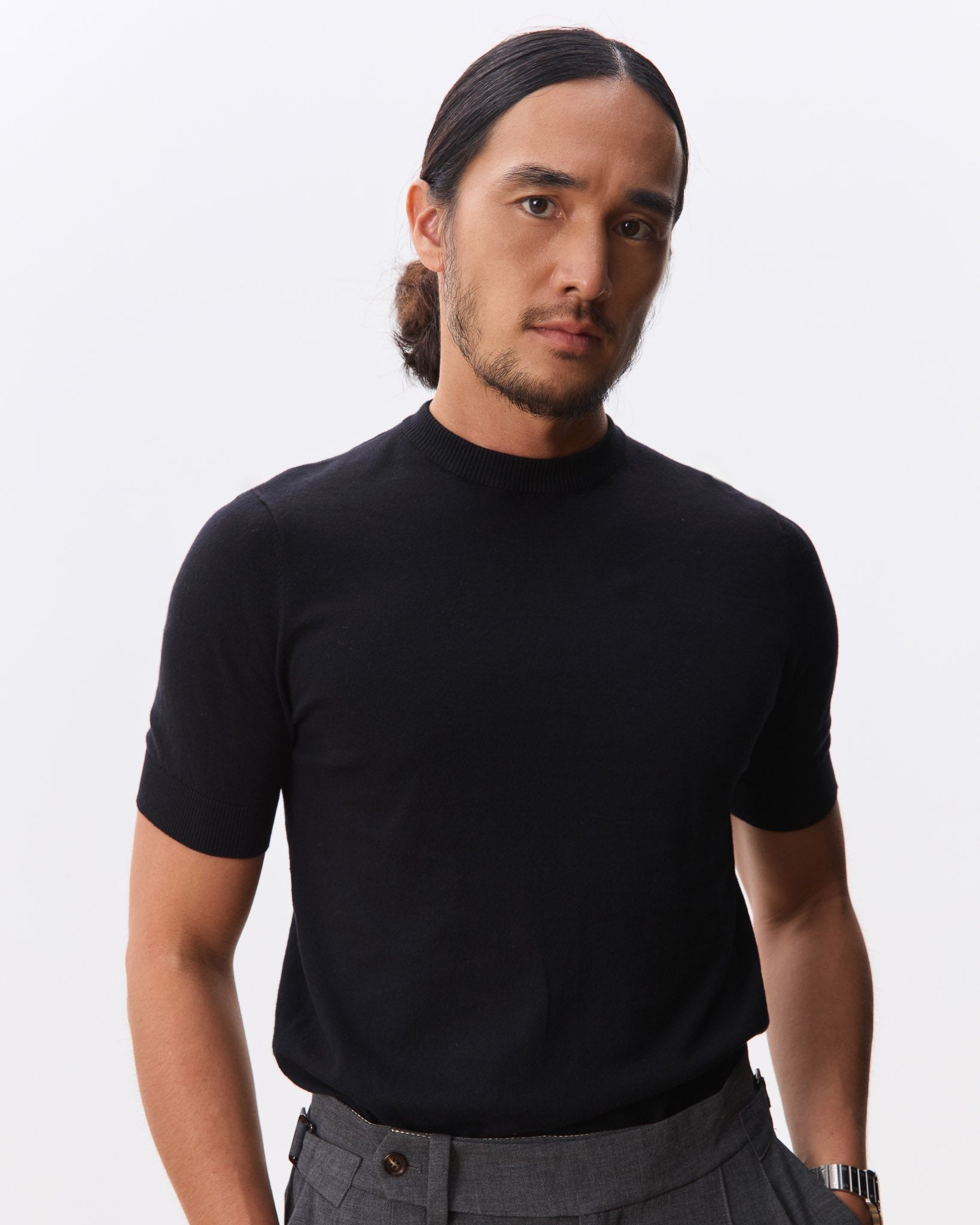 HOUSE OF HOUSE OF ANON PTE. LTD | Otto Mock Neck Knit Top - 100% Cotton
