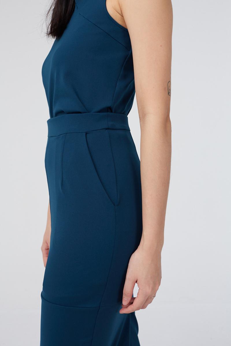 AS INTENDED | KELY Pencil Skirt In Prussian Blue