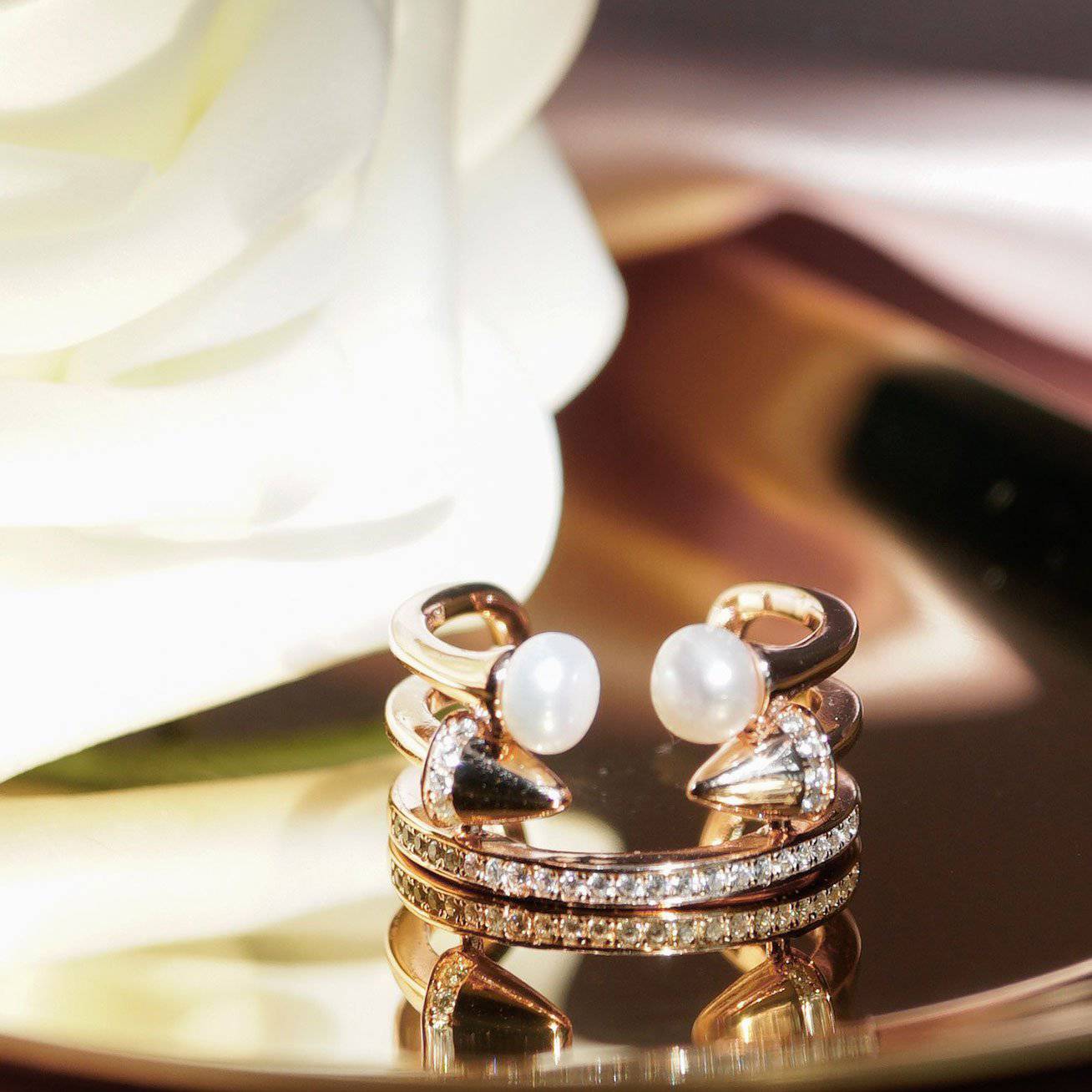 PEARLY LUSTRE | Asian Civilisations Museum Freshwater Pearl Ring WR00013 | ACM Collection