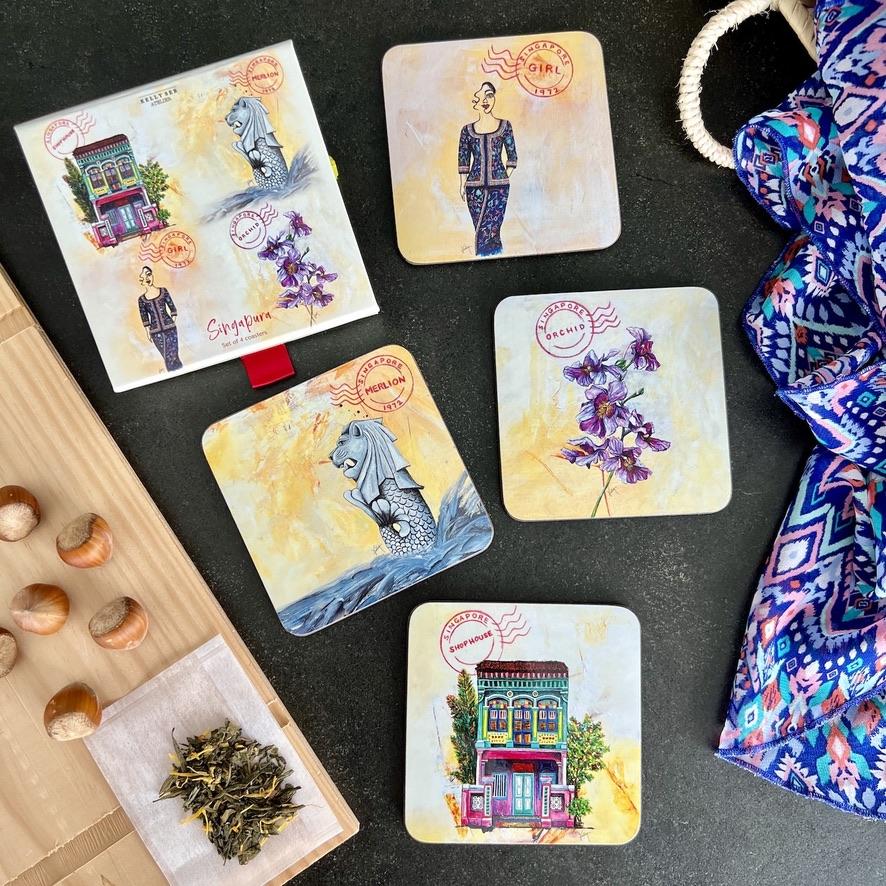 KELLY SER ATELIER | Singapura coasters: Peranakan edition