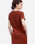 STUDIO QILING | Umber Cotton Jersey Maxi Dress