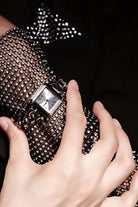 BLACK BY BLUE BRAVE | THCN C· II White Sunray· Silver Chain-Link Watch