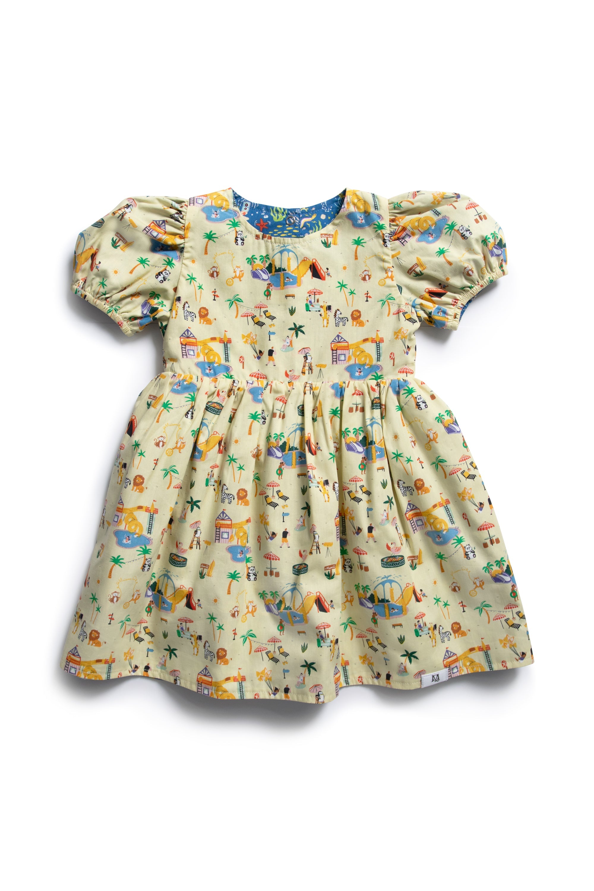 MAISON Q | Fishscapade Reversible Puffy Sleeves Dress
