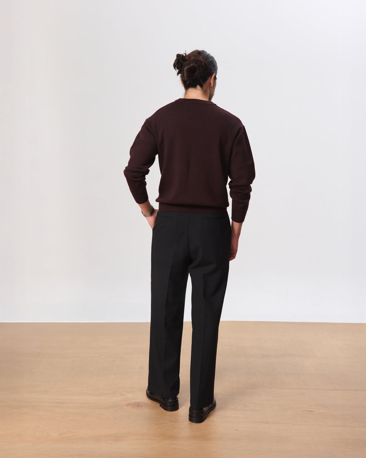 HOUSE OF ANON | Ando Crew Neck Pullover, 100% Merino Wool