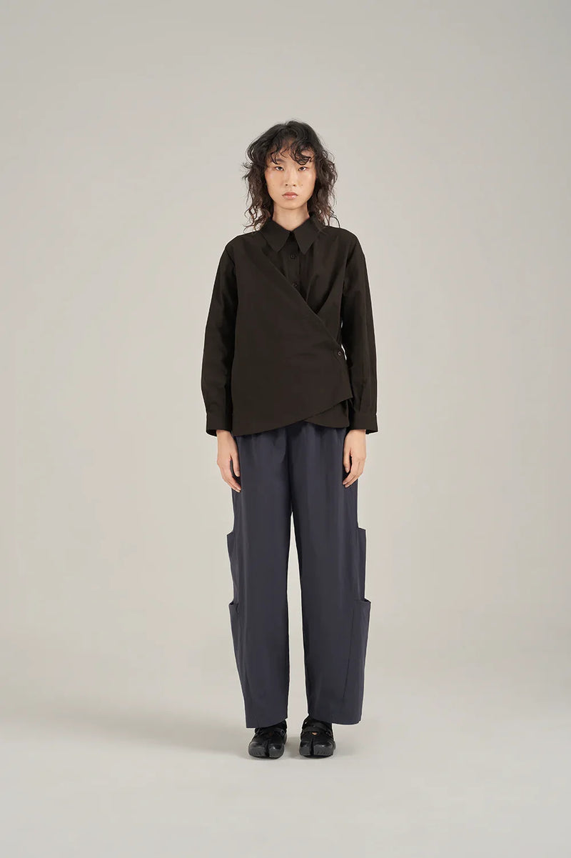 SABRINAGOH | Ira Wrap Shirt