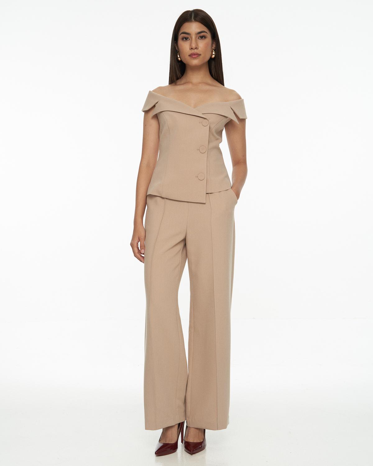 DRESSINGPAULA | Off Shoulder Suit Top