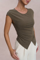 EMVY | Sage Padded Top - Green