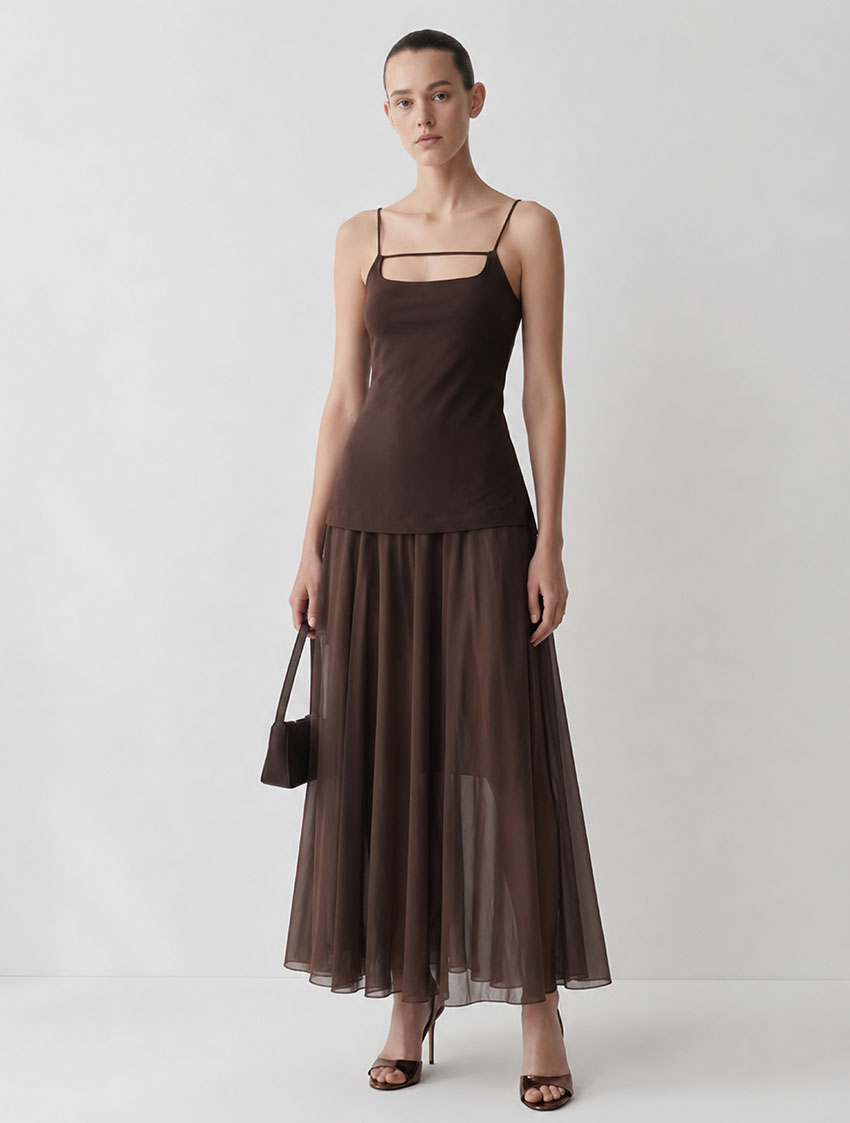 LAYERPLAN | Fiora Sheer Layered Dress