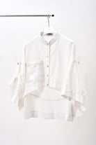 KHAAR | White Coral Crop Top