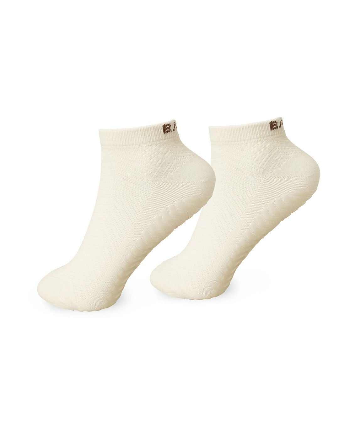 BAHE | Studio Grippy Ankle Socks - Coconut/Cinnamon