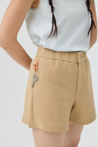 3EIGHTH | Yuru Knit Shorts Khaki