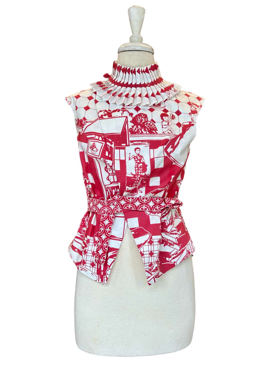 TRIOLOGIE | Kopitiam (R/W) Wrapover Top