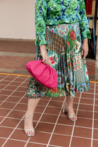 PHOTO PHACTORY | Peranakan Pleated Midi Skirt | Emerald