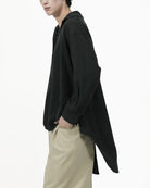 GRAYE | Fluid Knot Shirt - Black