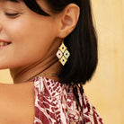 EMBRACE JEWELLERY | Diamond Ikat Earrings