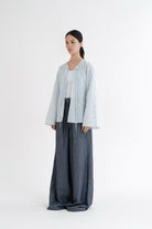 LAYERPLAN | Vinn Front Tie Line Jacket - Stripe