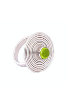 CREATIVE JEWELLERY STUDIO | Burmese Peridot (1.75ct), Rhodium Plated Silver, "Pansodan" Ring | Design of Gems