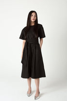 SAERO COLLECTIVE | Wrapline Dress | Black