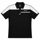 WRLD | Colour Block Polo Tee | Black