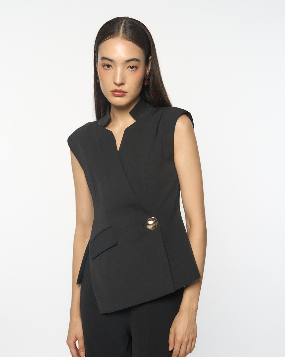 DRESSINGPAULA | Asymmetrical Wrap Vest