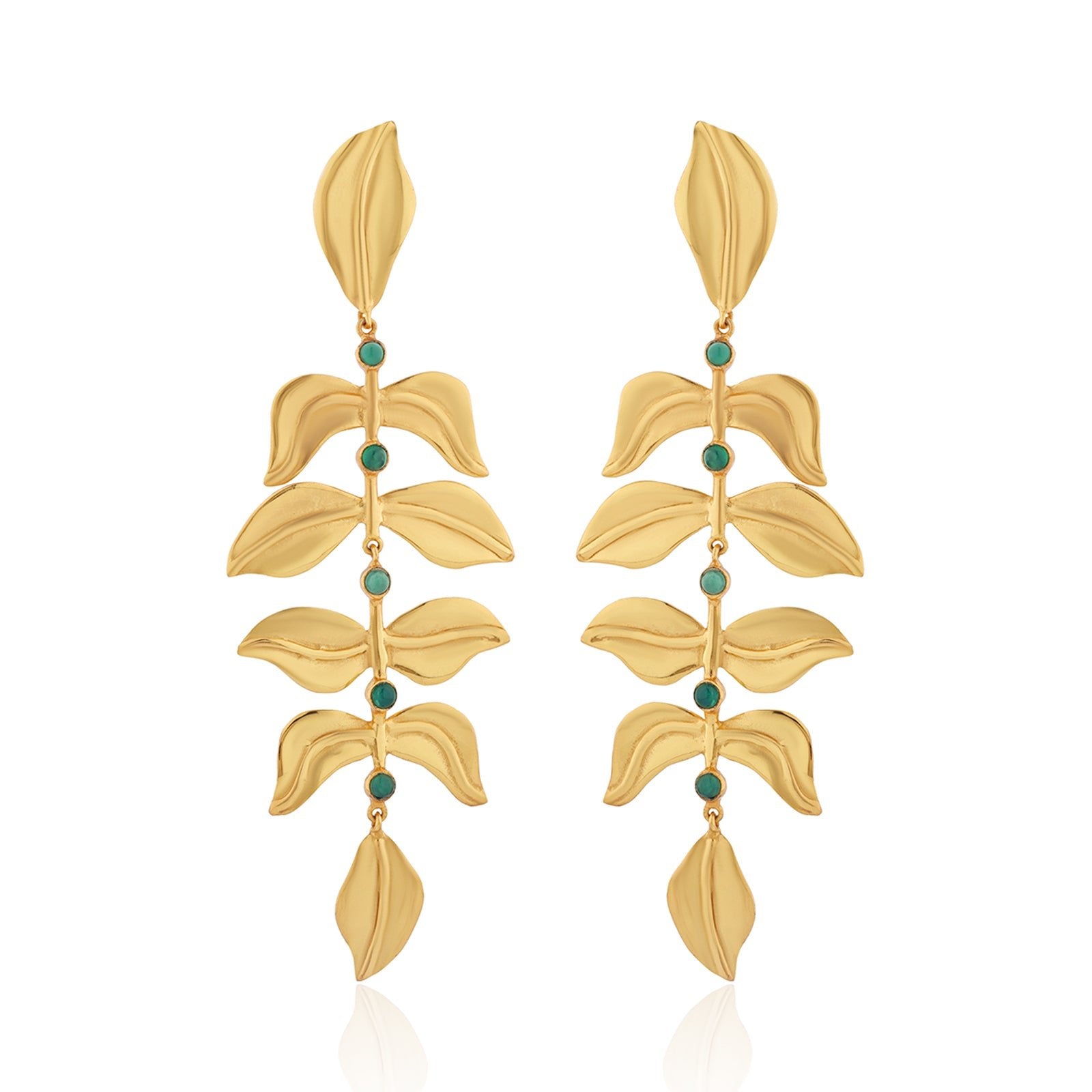 BOHEME BY VERO | Rainforest Earrings | Green Onyx