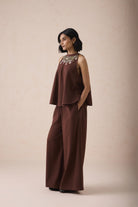 SUI | The Mountain Meadow Halter Neck Handspun Handwoven Organic Cotton Top