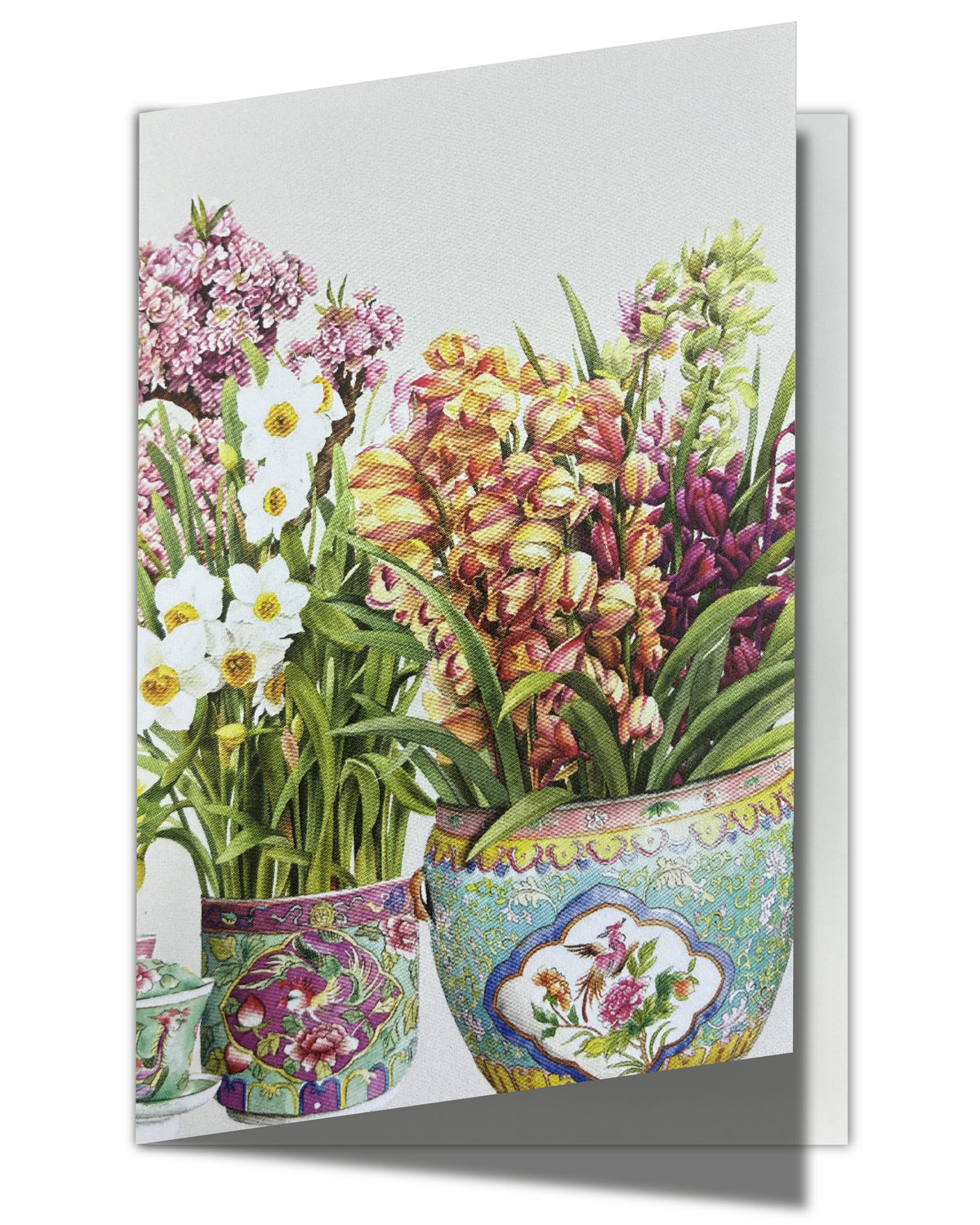 SINGLAPA | Peranakan Porcelain With Flowers Greeting Card
